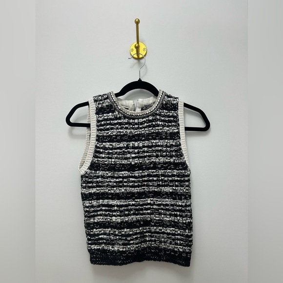 ALICE + OLIVIA " Reva Textured Stitch Shell" small - Picture 1 of 7